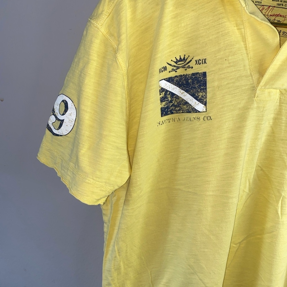 Nautica Men's Polo in Vibrant Yellow - Picture 7 of 15